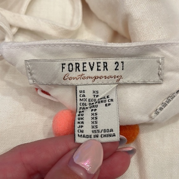 NWT Forever 21 Coordinating Set Tropical Vacay XS - Picture 5 of 6